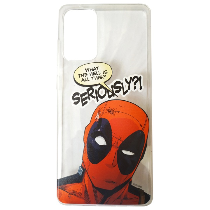 Предпазен гръб Marvel Deadpool, 010, Partial Print, за Samsung Galaxy A72 5G, Прозрачен/Многоцветен