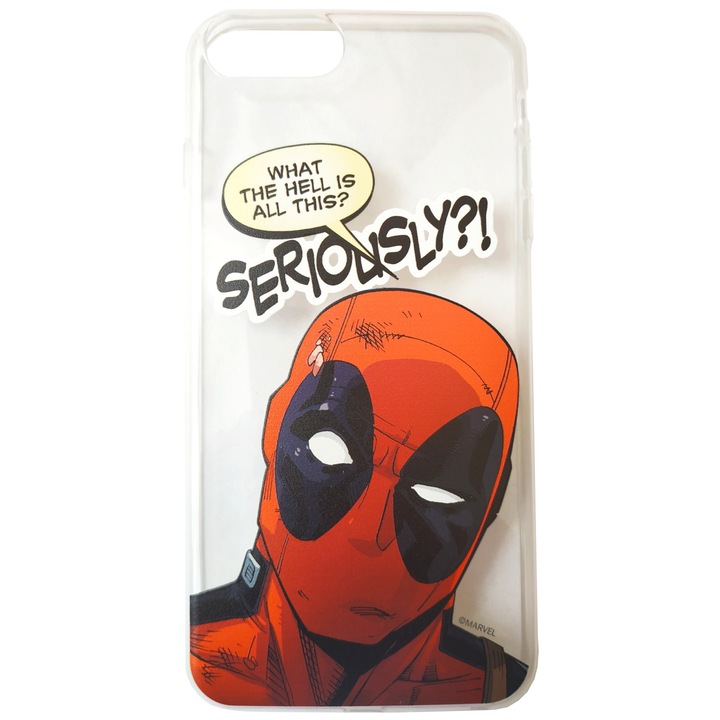 Husa telefon, Marvel, Deadpool, 010, TPU, pentru iPhone 7 Plus/iPhone 8 Plus, Multicolor