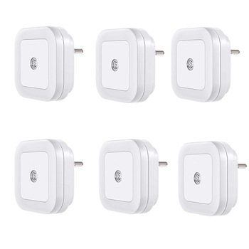 Set 6 Lampa de veghe LED Zepo, cu senzor zi-noapte, 0.5W, 40lm, lumina calda 3500K, 100-240V Set 6 Lampa de veghe LED Zepo, cu senzor zi-noapte, 0.5W, 40lm, lumina calda 3500K, 100-240V