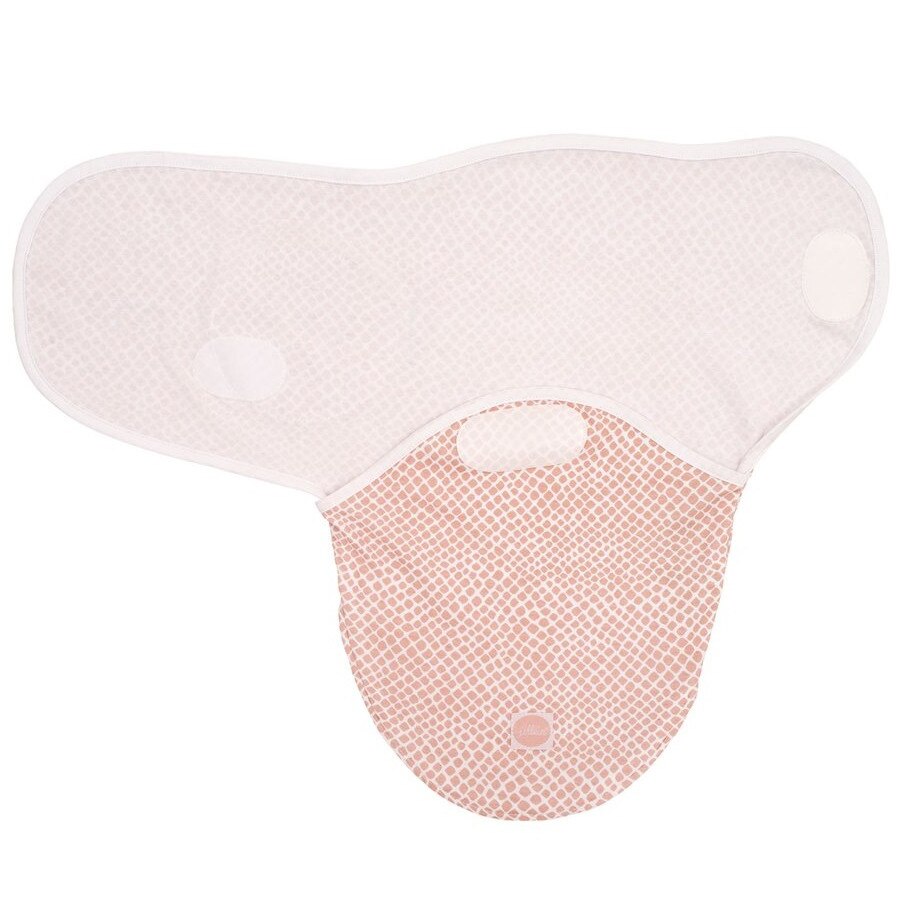 Sac de infasat nou-nascuti Jollein Snake, 0-3 luni, 50x62cm, roz