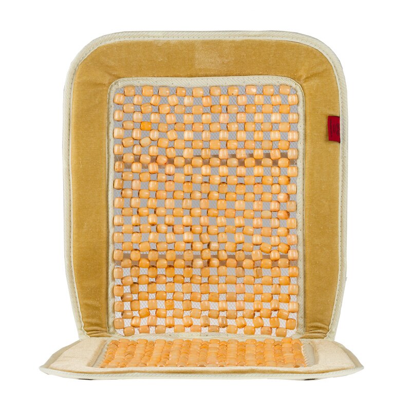 Husa scaun cu bile finisaj bej 91x45cm