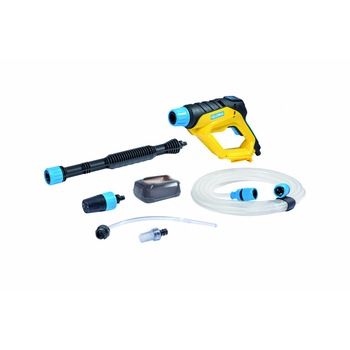 Pistol de spalare cu presiune GLORIA MultiJet 18V , 25 bari, debit apa 240 l/h, fara acumulator inclus Pistol de spalare cu presiune GLORIA MultiJet 18V , 25 bari, debit apa 240 l/h, fara acumulator inclus