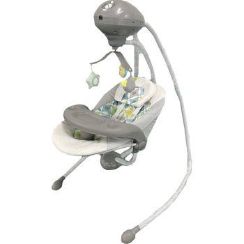 Leagan electric Wunderkid Side, cu conectare la priza, Gri/ Bleu Leagan electric Wunderkid Side, cu conectare la priza, Gri/ Bleu