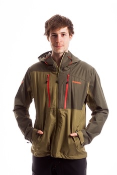 Fundango, Jacheta cu gluga ajustabila Supe, Gri inchis/Kaki/ Corai Fundango, Jacheta cu gluga ajustabila Supe, Gri inchis/Kaki/ Corai