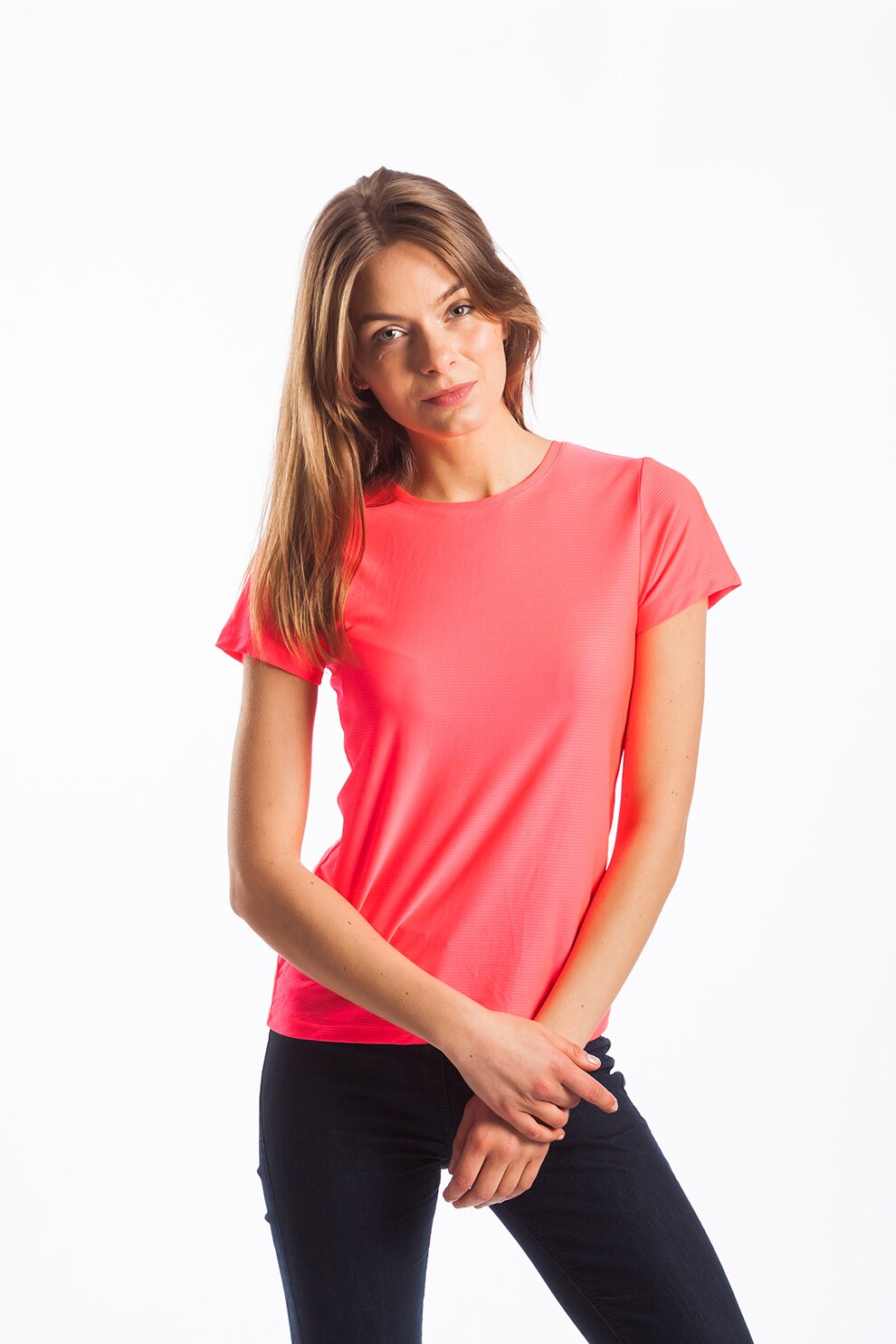 Fundango, Tricou regular fit pentru antrenament Serena, Corai