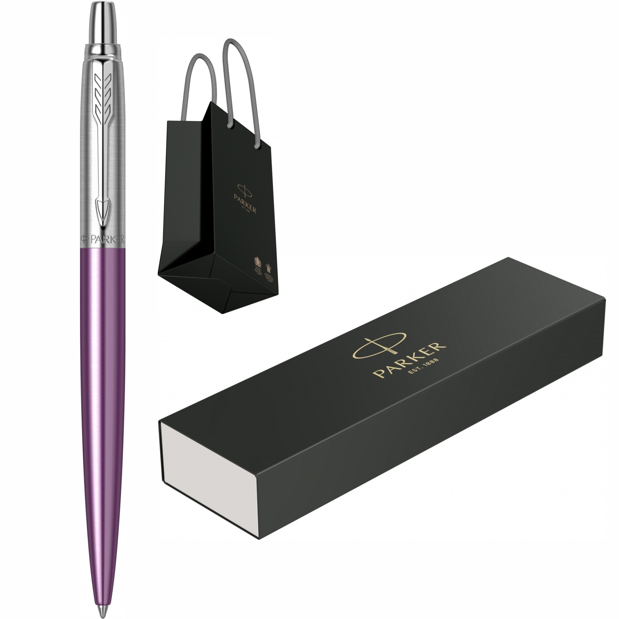 Pix Parker Jotter Royal Victoria Violet CT Personalizat prin Gravura Laser cu punga Parker