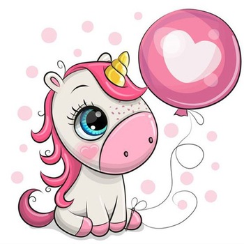 Tablou cu rama de lemn 203, Unicorn cu balon, Pictura cu Diamante, Goblen cu pietre 5D, 20 x 30 cm - Krista® Tablou cu rama de lemn 203, Unicorn cu balon, Pictura cu Diamante, Goblen cu pietre 5D, 20 x 30 cm - Krista®