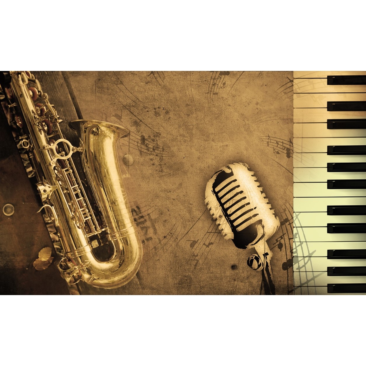 Tablou canvas Instrumente muzicale, 45 x 30 cm