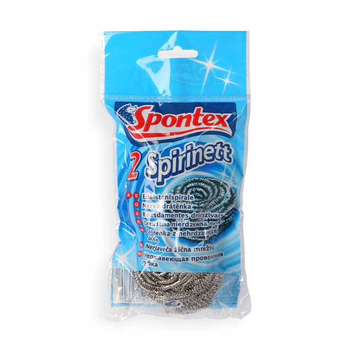 Spontex Spirinett rozsdamentes dörzsi 2 db