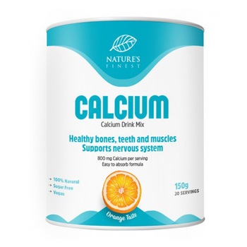 Bautura Nature Finest Calciu 800 mg Nutrisslim, 150 grame Bautura Nature Finest Calciu 800 mg Nutrisslim, 150 grame
