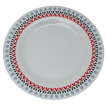 Farfurie Gemma, intinsa, 25 cm, rosu, 2Stx Farfurie Gemma, intinsa, 25 cm, rosu, 2Stx