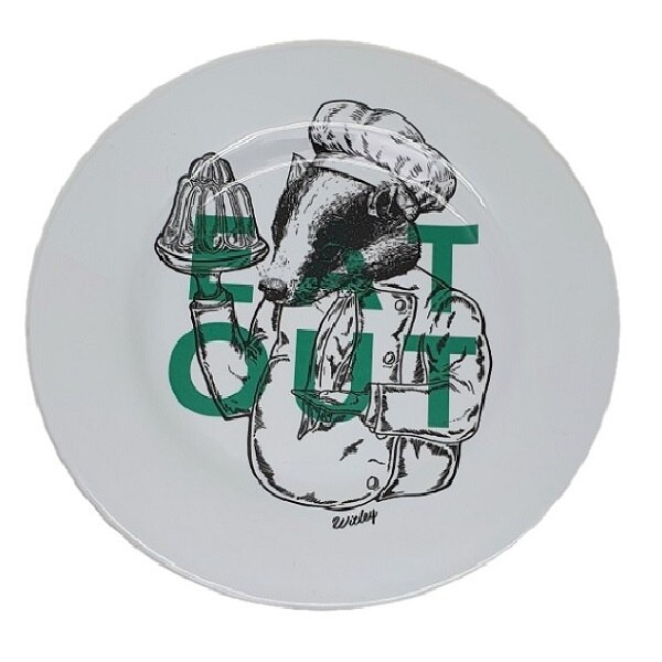 Farfurie Gemma intinsa 20 cm 3STX, Eat Out verde