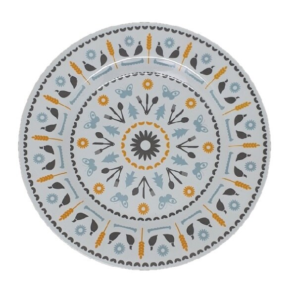 Farfurie Gemma intinsa 20 cm 6STX, model rustic