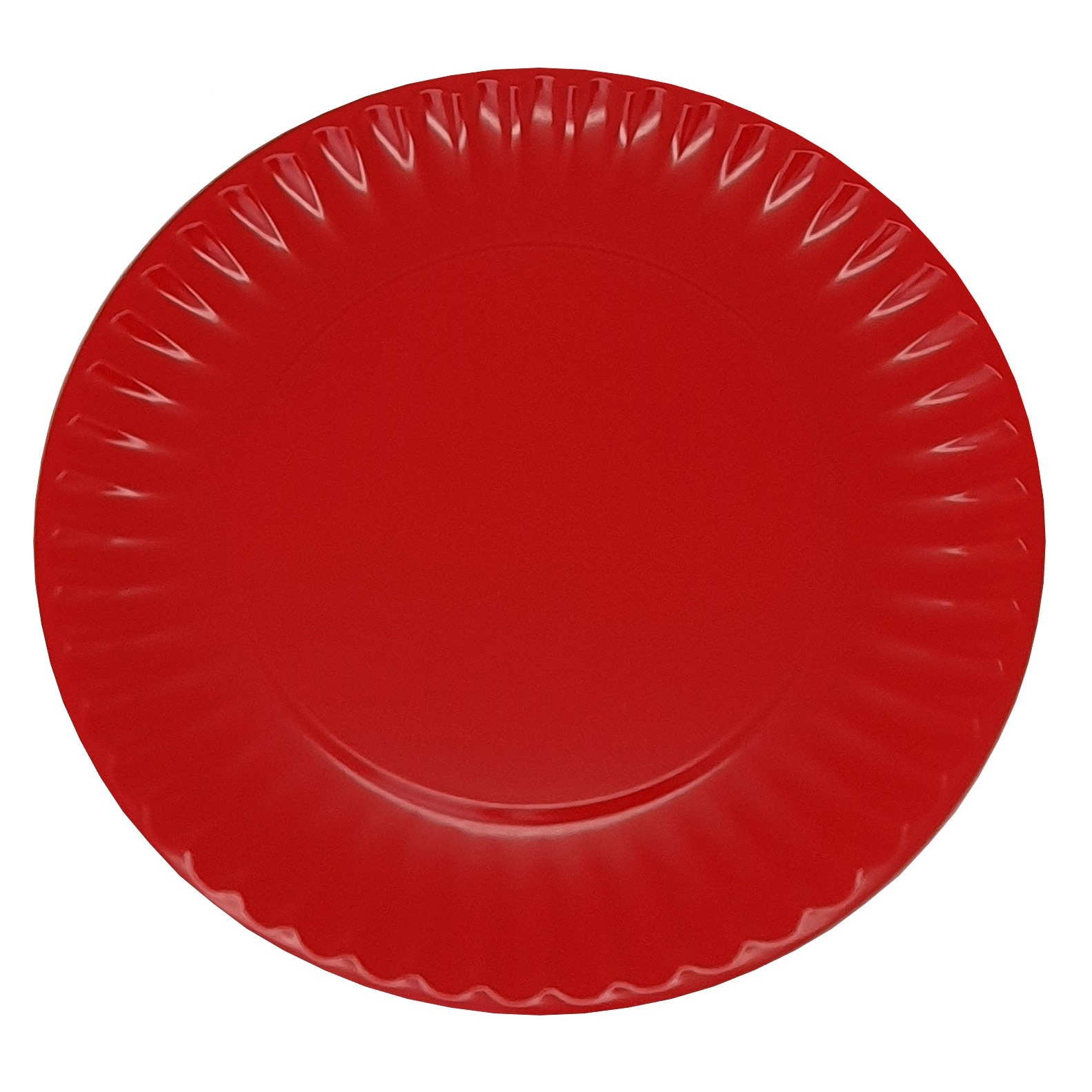 Farfurie Gemma, intinsa, 26 cm, rosu, uni, 1Stx