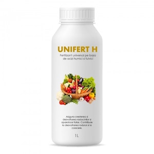 Fertilizator universal, Unifert H, pentru toate tipurile de culturi vegetale, in camp sau solarii, 1L