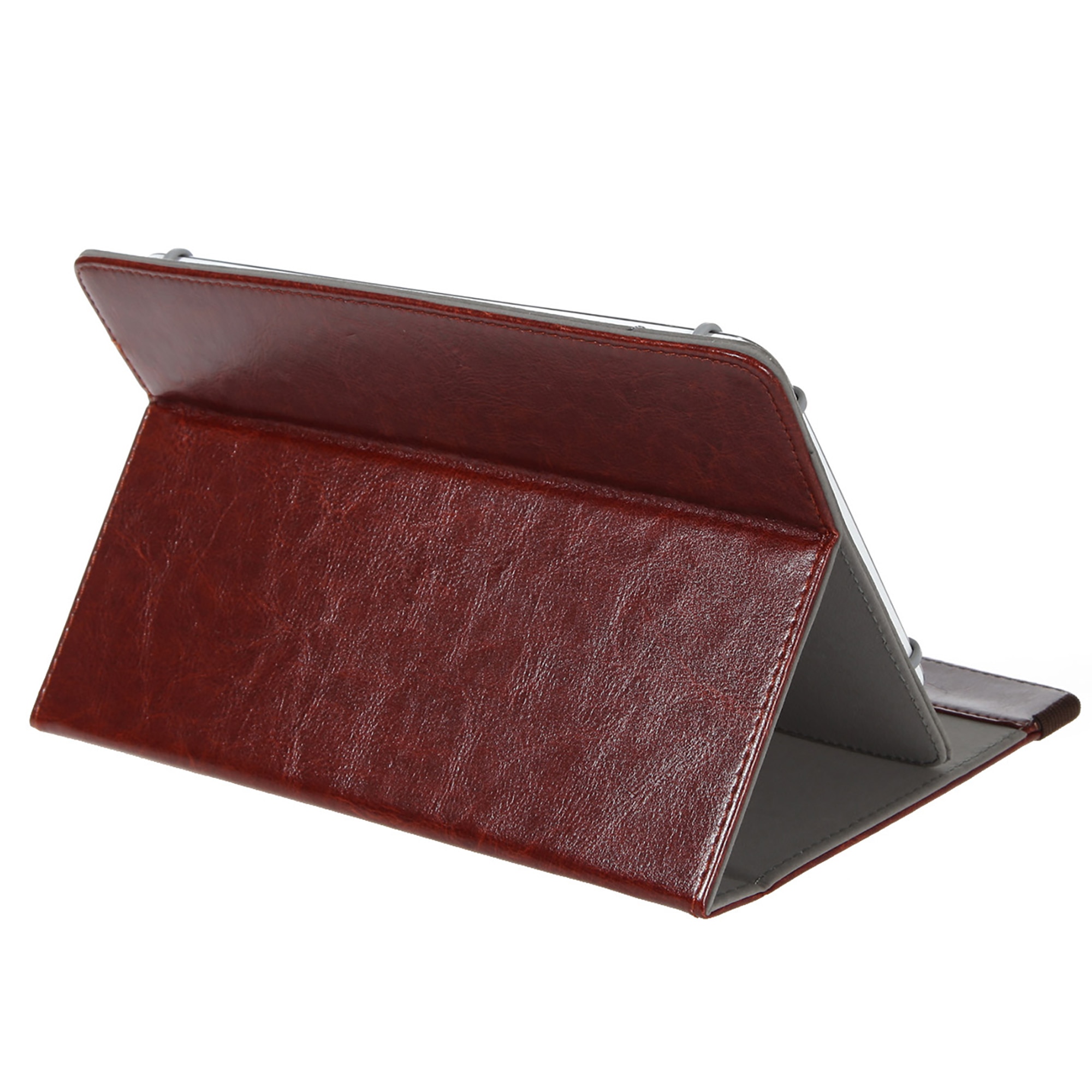 Husa de protectie pentru tablete 360 °, 8'', Piele sintetica, Maro