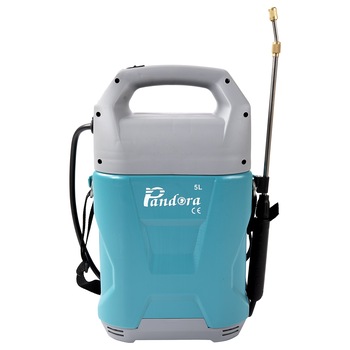 Pompa stropit electrica Pandora PRO, 5L, Li-ION, 6 Bar, lance inox cu duza cupru Pompa stropit electrica Pandora PRO, 5L, Li-ION, 6 Bar, lance inox cu duza cupru