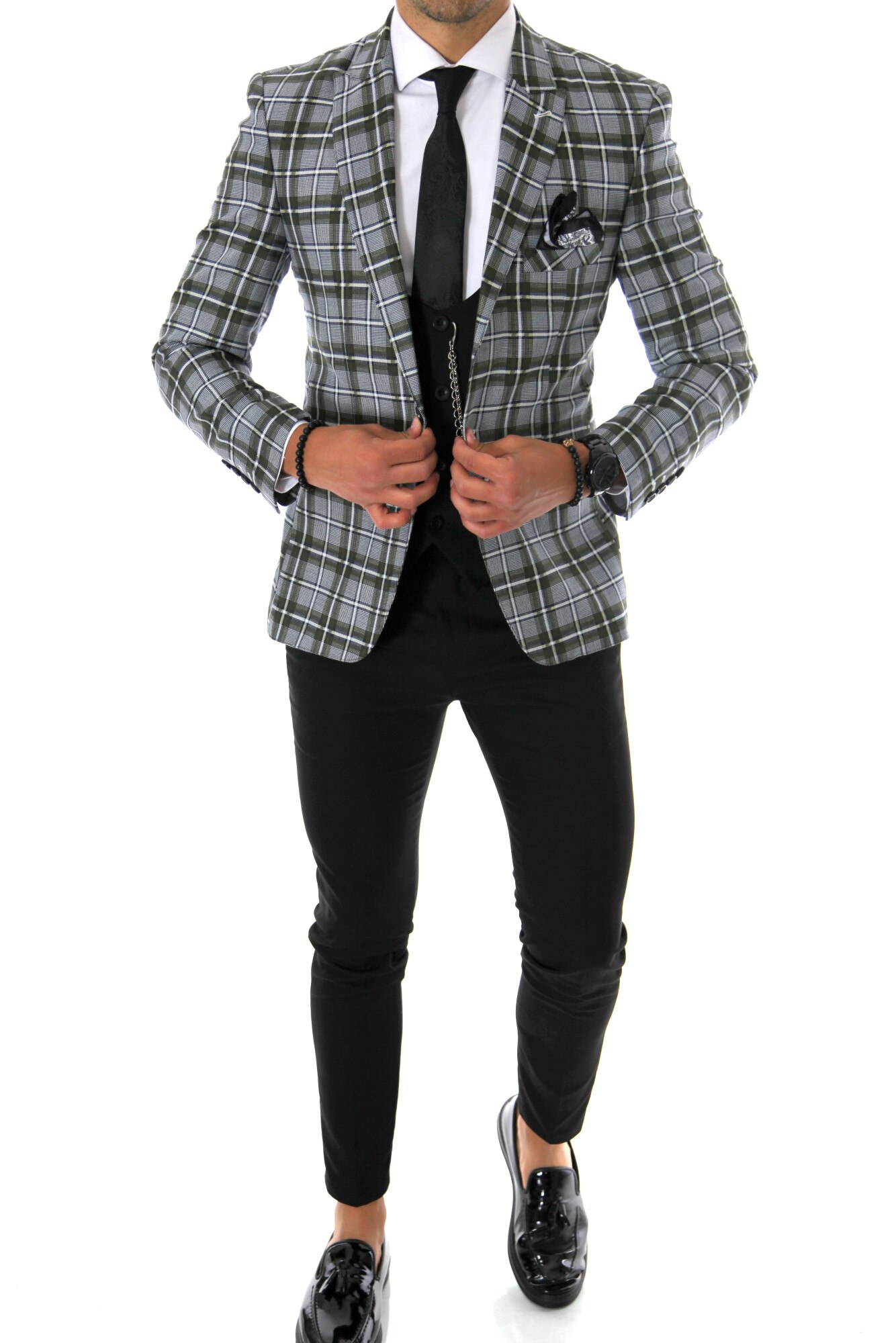 Sacou pentru barbati, slim fit, elegant, bej, B5007, Bej, 46