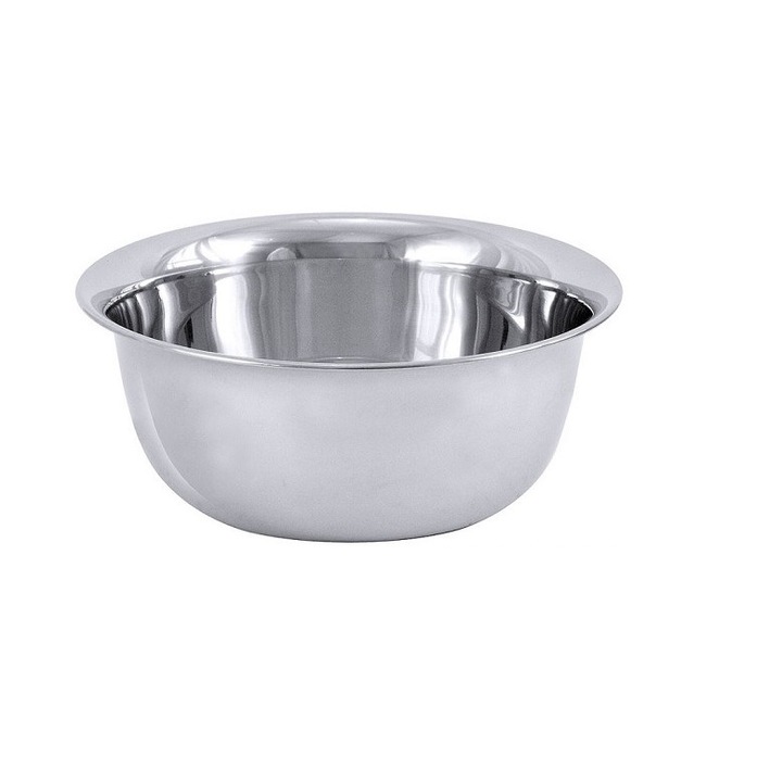 Bol inox cu margine rotunda, diametru 36 cm