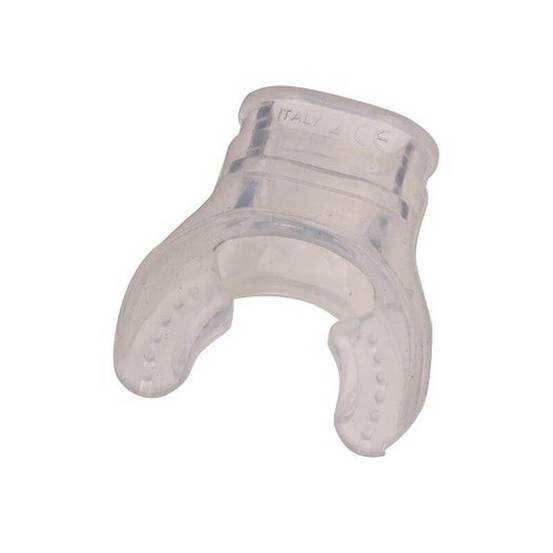 Mustiuc pentru detentor sau snorkel pentru copii, Scubapro Junior Mouthpiece, silicon, alb transparent