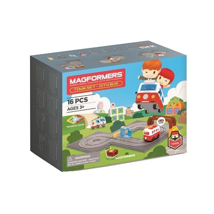 Set de constructie Magformers Autobuzul de oras