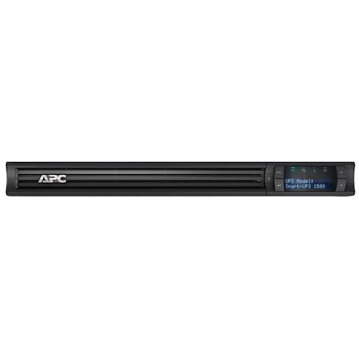Непрекъсваемо захранване, APC, Smart, 1500VA LCD RM 1U, 230V, Черен/Сребрист