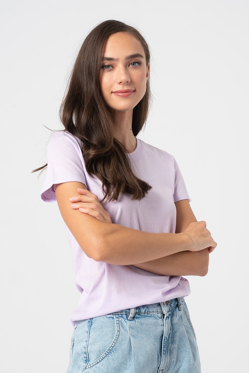 GAP, Tricou din amestec de modal Favorite, Lila