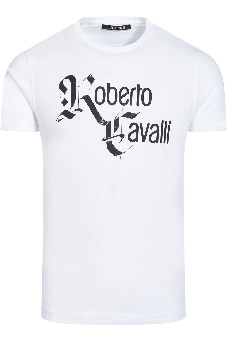 Tricou Barbati Roberto Cavalli T-Shirt HST65FA-51600053, Alb