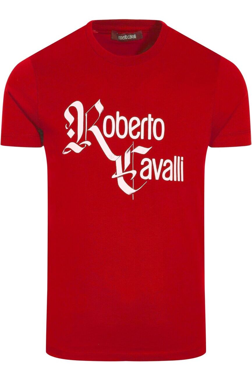 Tricou Barbati Roberto Cavalli T-Shirt HST65FA-51602000, Rosu