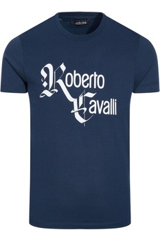 Tricou Barbati Roberto Cavalli T-Shirt HST65FA-51604926, Albastru Tricou Barbati Roberto Cavalli T-Shirt HST65FA-51604926, Albastru