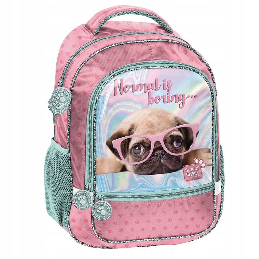 Rucsac scoala caine, multicolor