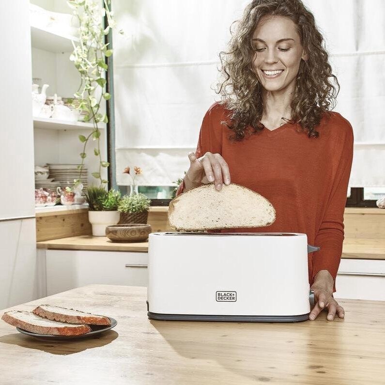 BLACK DECKER Broodrooster BXTO1001E - Brede Opening - 7 Bruinings Instellingen 1000 Watt