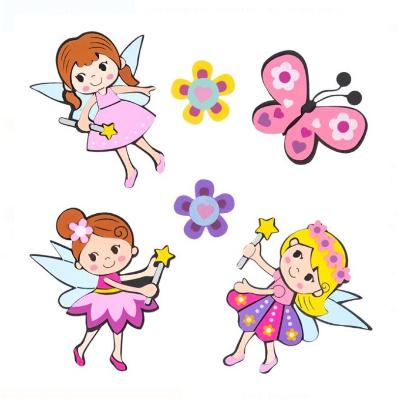 Stickere decorative de perete , SG, model zane , 6 bucati