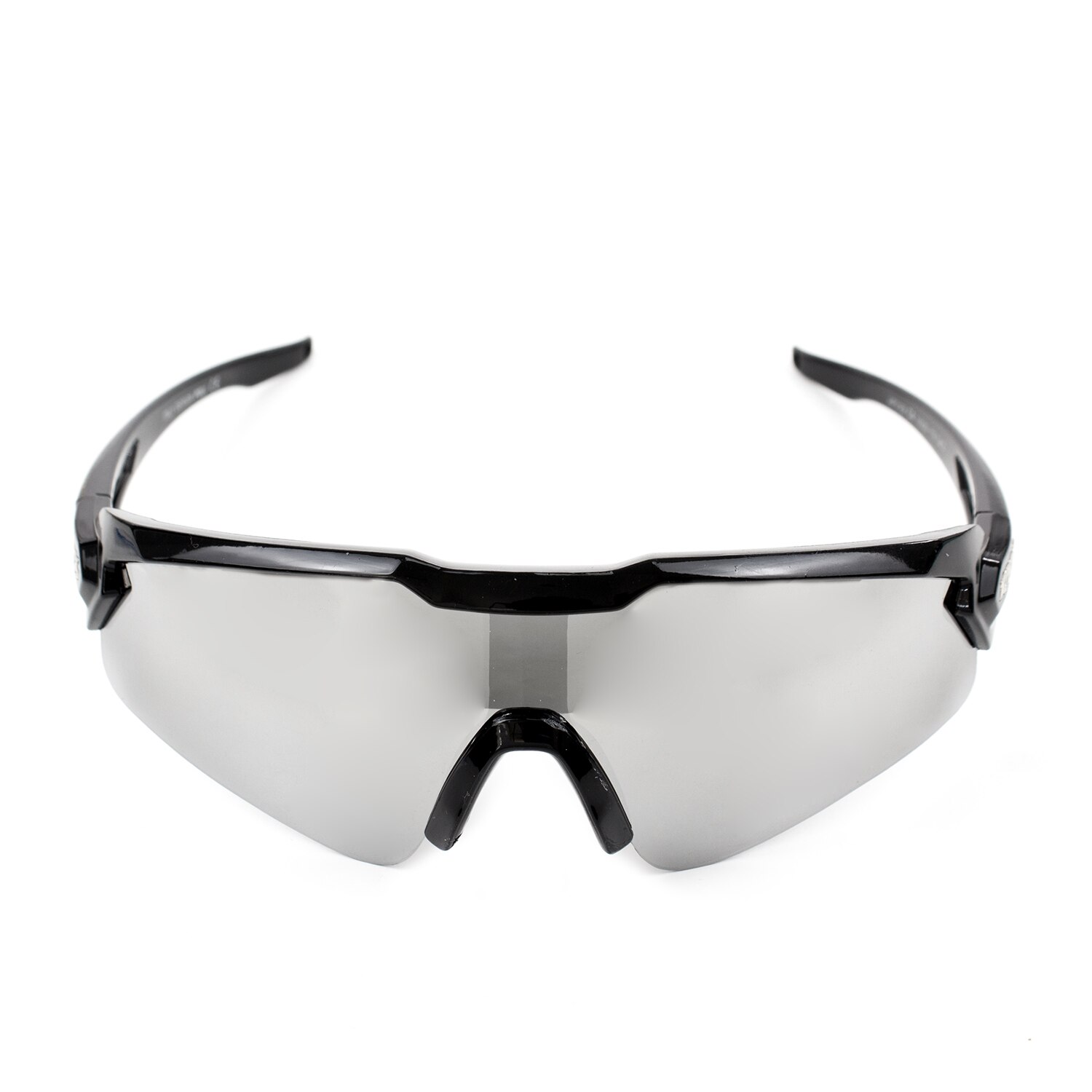 Ochelari de soare barbat sport lentile oglinda Poli, M13, Gri deschis