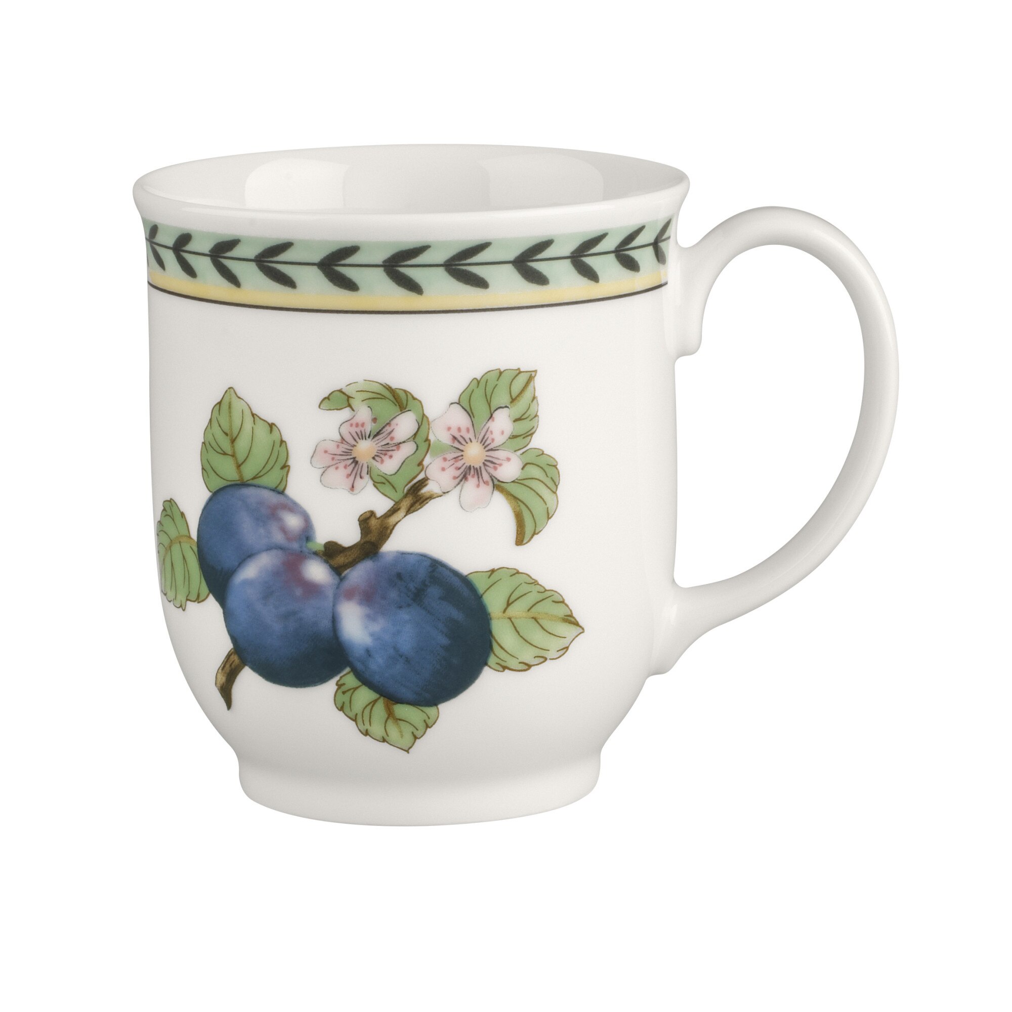 Cana 0.42 l French Garden, portelan, alb/albastru Villeroy&Boch
