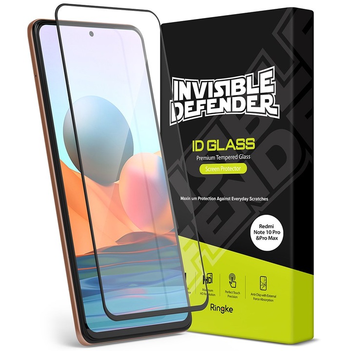 Протектор Ringke Invisible Defender ID Glass 2.5D, 0.33mm за Xiaomi Redmi Note 10 Pro (G4as042)