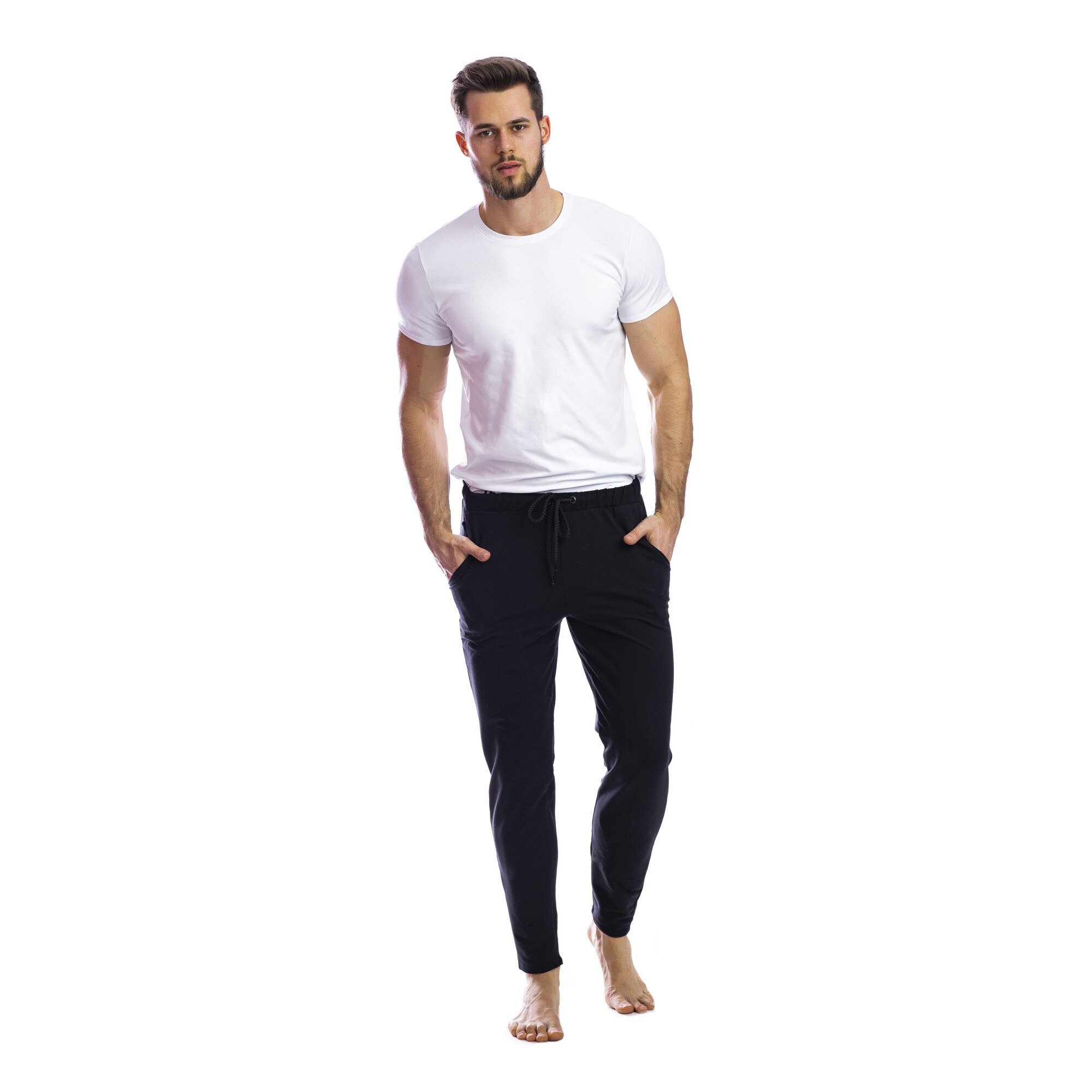 Pantalon de trening barbati PTB01, Negru