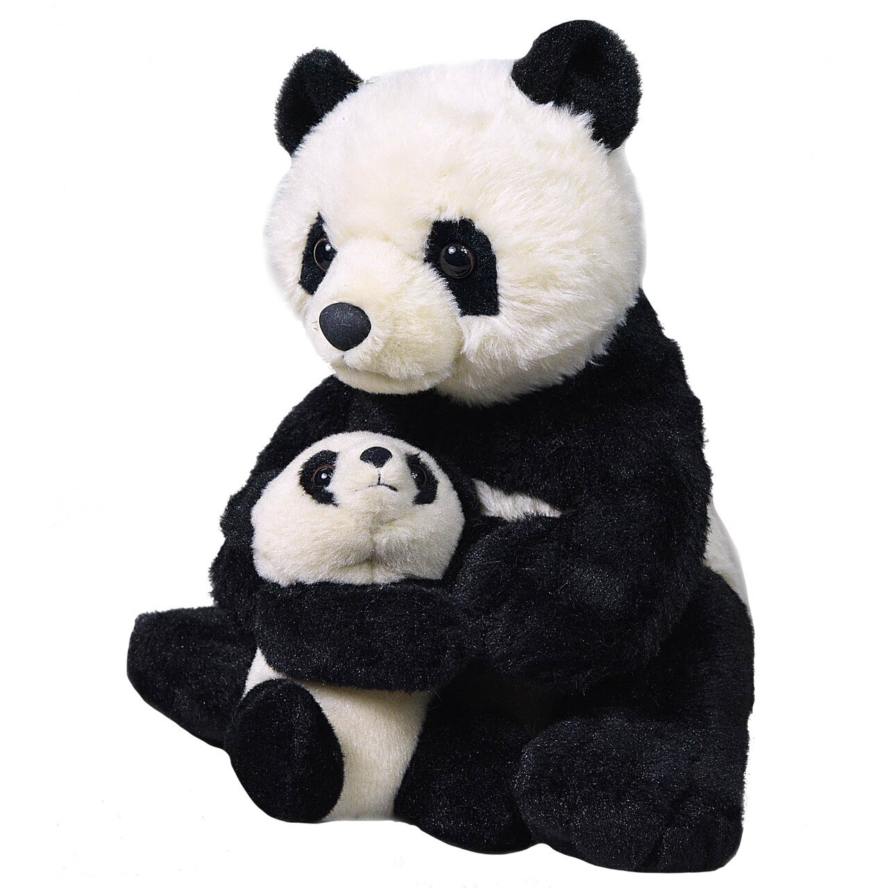Jucarie plus Wild Republic Mama si Puiul, Urs Panda - 25 cm