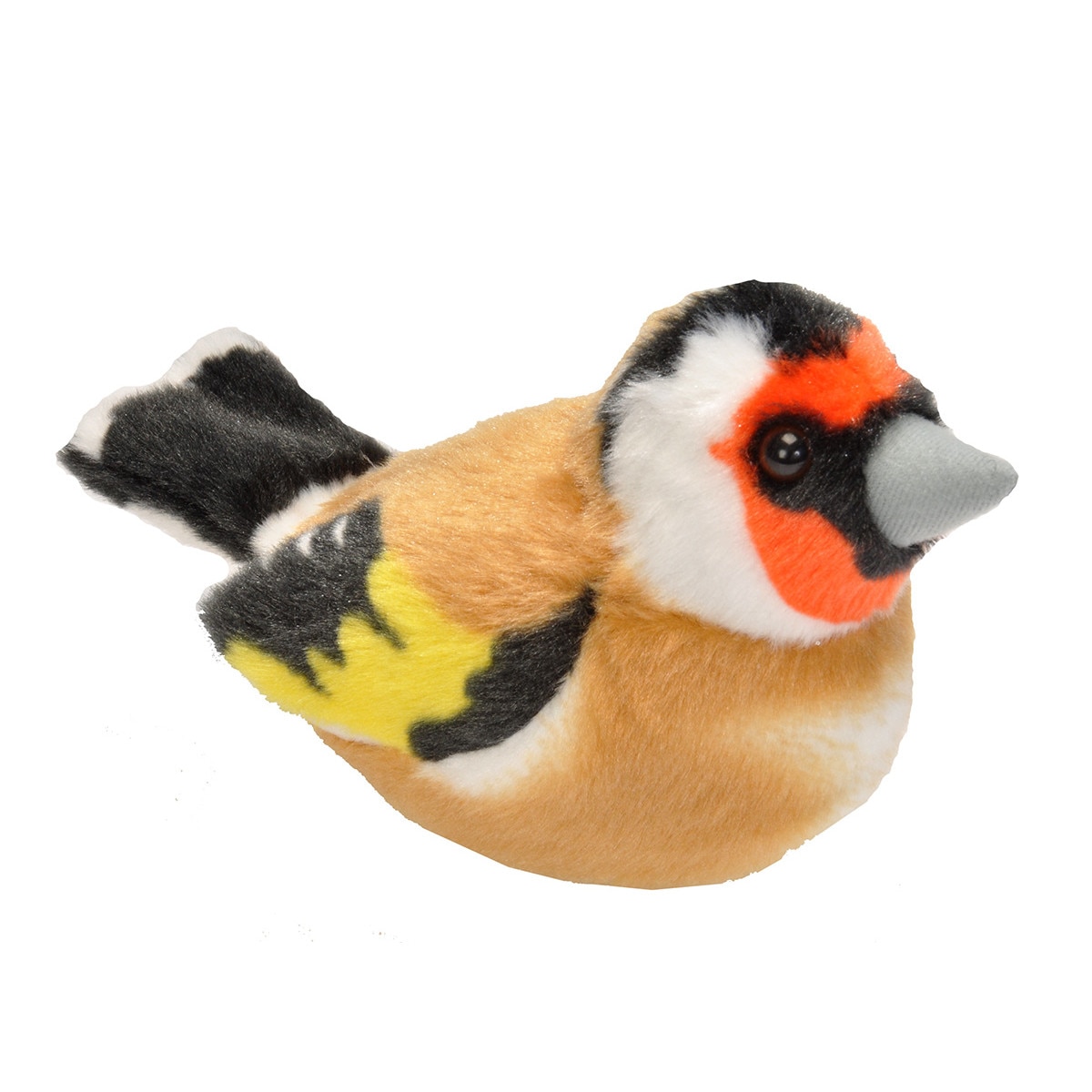 Jucarie plus cu sunet Wild Republic Sticlete, European Goldfinch - 13 cm