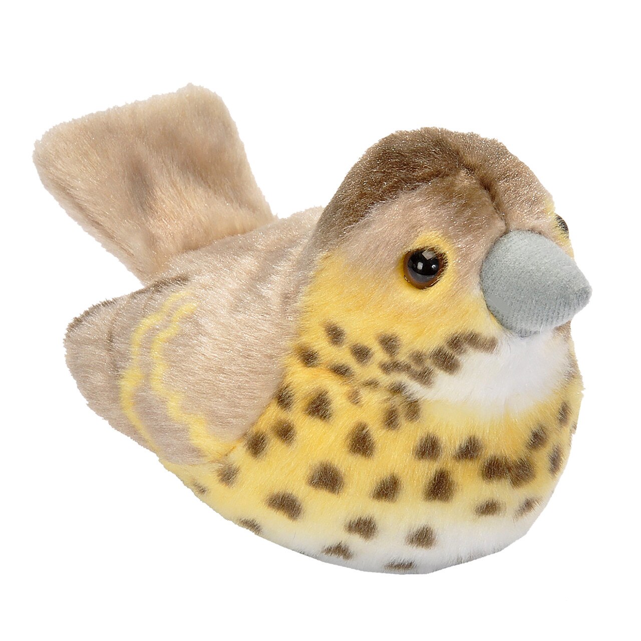 Jucarie plus cu sunet Wild Republic Sturz cantator, Song Thrush - 13 cm