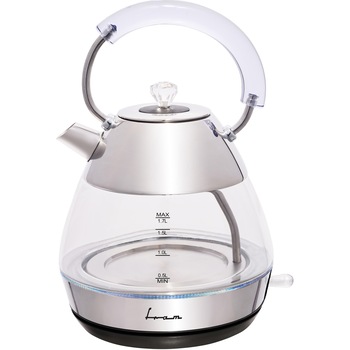 Fierbator electric FRAM FEK-2200GX, 2200W, capacitate 1.7 L, corp din sticla, Sticla/Inox Fierbator electric FRAM FEK-2200GX, 2200W, capacitate 1.7 L, corp din sticla, Sticla/Inox