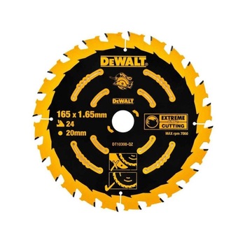 Panza de ferastrau circular Dewalt EXTREME 165x20MM 24Z DT10300-QZ Panza de ferastrau circular Dewalt EXTREME 165x20MM 24Z DT10300-QZ