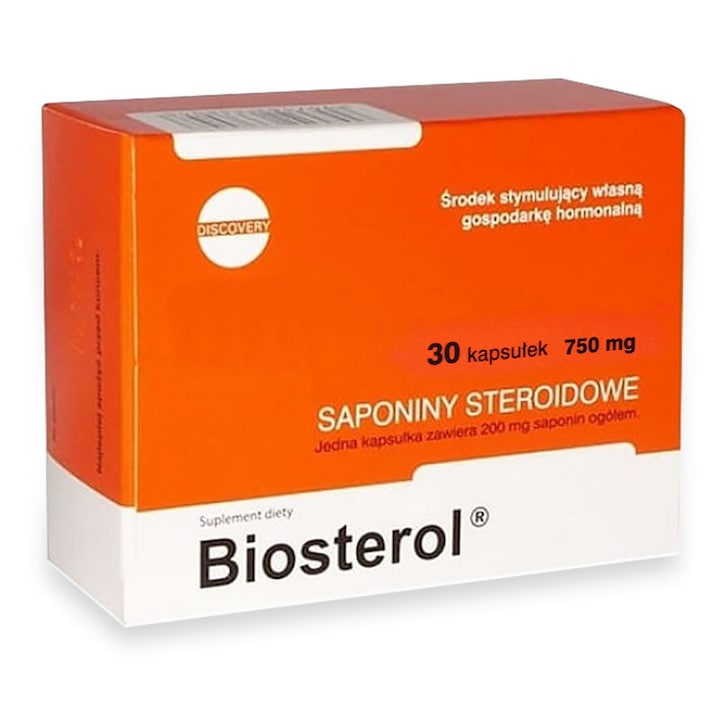 Megabol, Biosterol táplálékkiegészítő, 750 mg, 30 kapszula, erős anabolikus hatás, természetes szaponinokkal, melyek növelik a szabad tesztoszteron szintjét