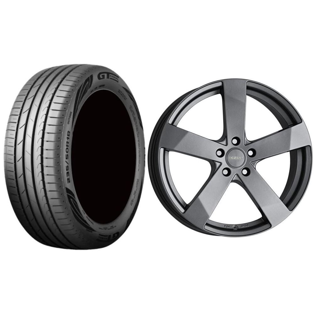 Roata completa Opel Astra J janta aliaj Dezent TD graphite 5x105, 16 inch si anvelopa vara GT Radial FE2 205/55R16 91V si Senzor presiune ALCAR