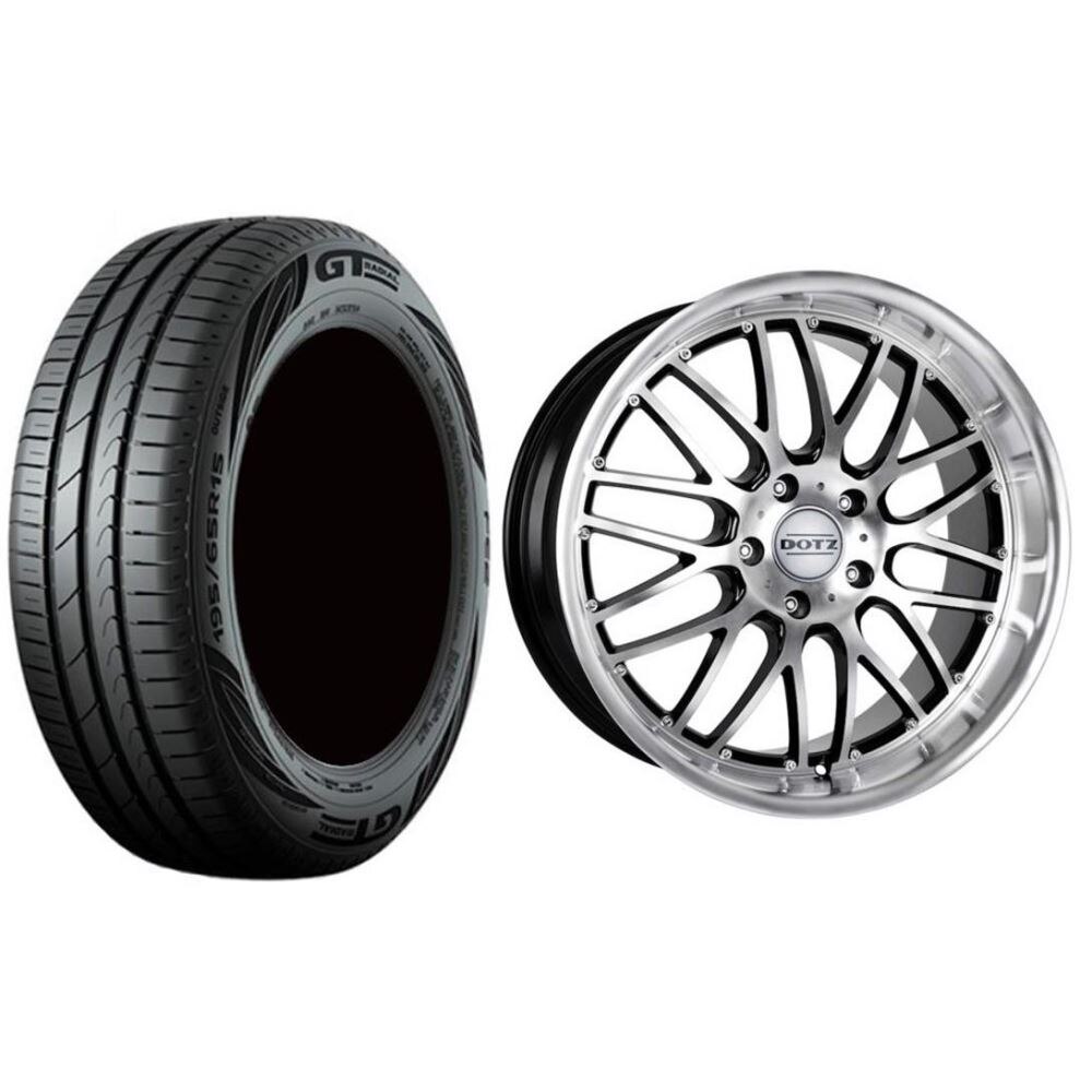 Roata completa Opel Astra J janta aliaj Dotz Mugello 5x115, 16 inch si anvelopa vara GT Radial FE2 205/55R16 91V si Senzor presiune ALCAR