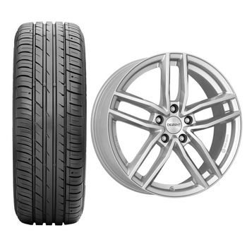 Roata completa Hyundai Tucson janta aliaj Dezent TR silver 5x114.3, 17 inch si anvelopa vara Falken Ziex ZE914A EC 225/60R17 99H si Senzor presiune ALCAR Roata completa Hyundai Tucson janta aliaj Dezent TR silver 5x114.3, 17 inch si anvelopa vara Falken Ziex ZE914A EC 225/60R17 99H si Senzor presiune ALCAR