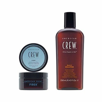 Set ingrijirea parului pentru barbati Sampon 250ml & Crema pentru par Fiber 85g, American Crew Set ingrijirea parului pentru barbati Sampon 250ml & Crema pentru par Fiber 85g, American Crew