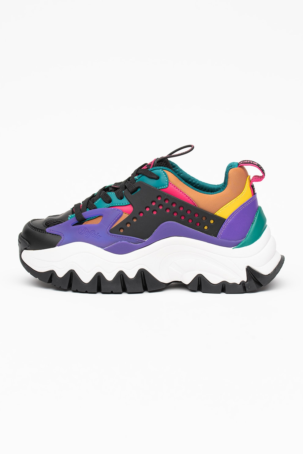 Buffalo, Pantofi sport colorblock cu aspect masiv Trail, Multicolora, 37