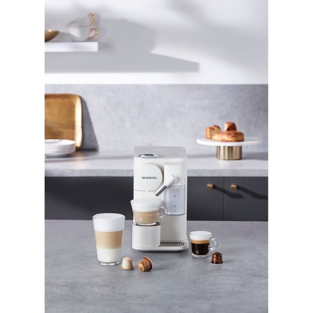 Espressor Nespresso by De’Longhi Lattissima One Evolution EN510.W, 19 bari, 1450 W, 1 l, Alb + 14 capsule cadou