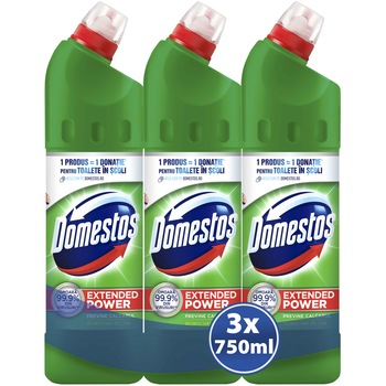 Pachet curatenie dezinfectant Domestos Pine, 3 x 750ml Pachet curatenie dezinfectant Domestos Pine, 3 x 750ml